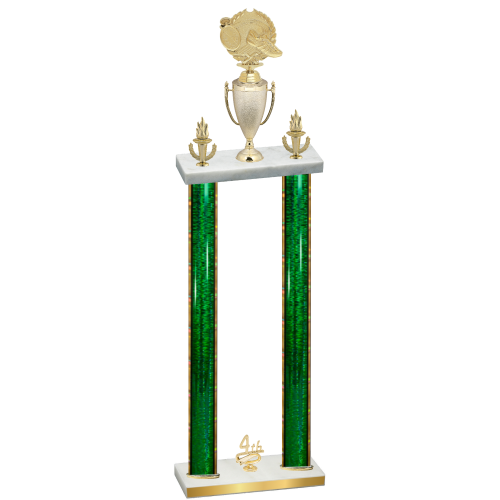 Double Green Glacier Fourth Place Running Trophy
