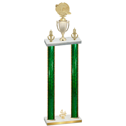 Double Green Glacier Fourth Place Running Trophy