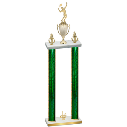 Double Green Glacier First Place Tennis Trophy