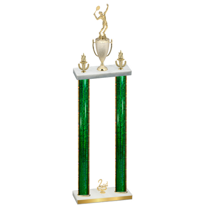 Double Green Glacier Second Place Tennis Trophy
