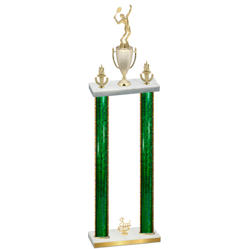Double Green Glacier Third Place Tennis Trophy