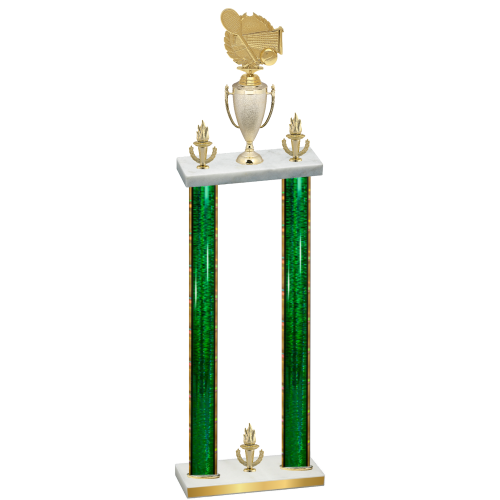 Double Green Glacier Victory Tennis Trophy