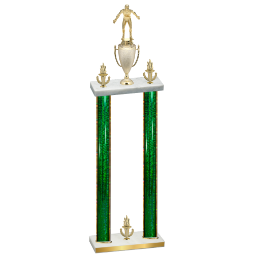 Double Green Glacier Victory Wrestling Trophy