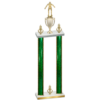 Double Green Glacier Victory Wrestling Trophy