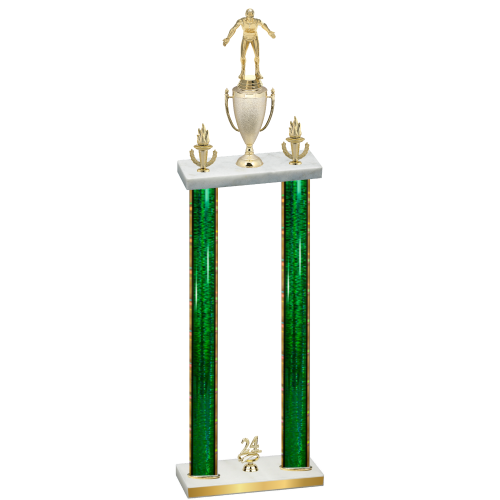 Double Green Glacier Year Wrestling Trophy