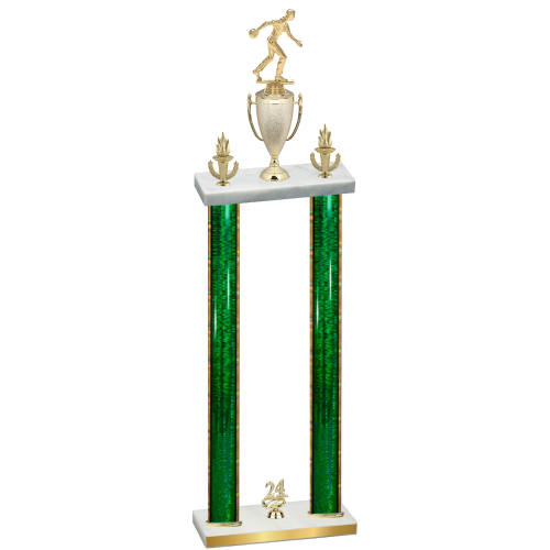 Double Green Glacier Year Bowling Trophy