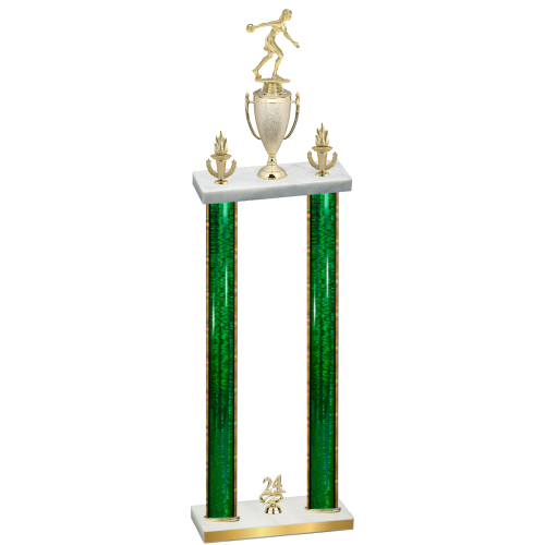 Double Green Glacier Year Bowling Trophy
