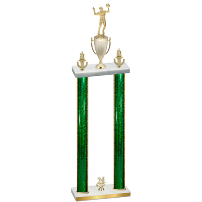 Double Green Glacier Year Volleyball Trophy