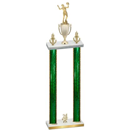 Double Green Glacier Year Volleyball Trophy