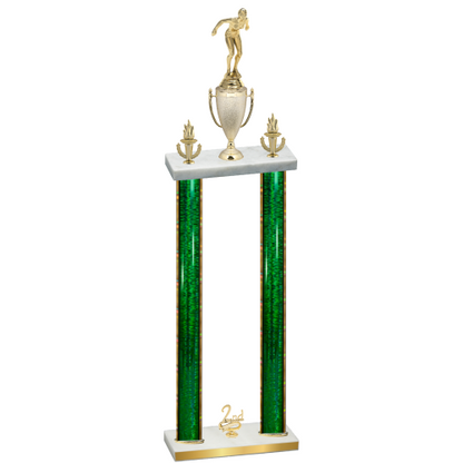 Double Green Glacier Second Place Tennis Trophy