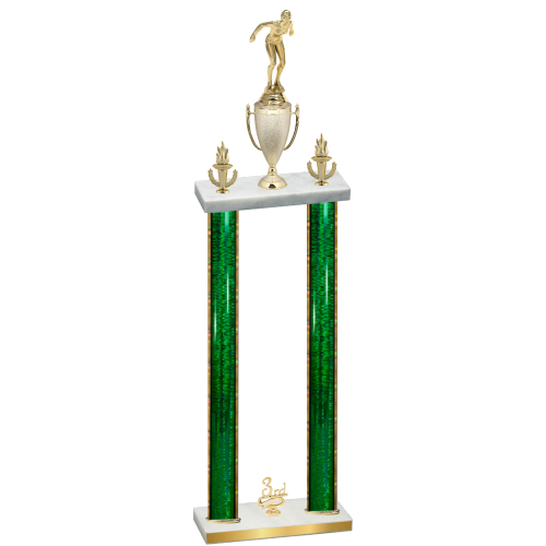 Double Green Glacier Third Place Tennis Trophy