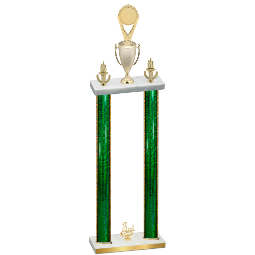 Double Green Glacier Third Place Insert Trophy