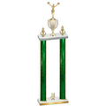 Double Green Glacier Year Cheerleading Trophy