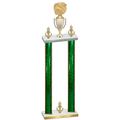 Double Green Glacier Victory Cheerleading Trophy