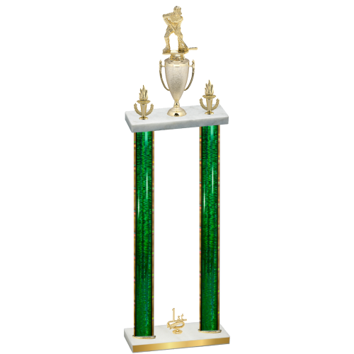 Double Green Glacier First Place Hockey Trophy