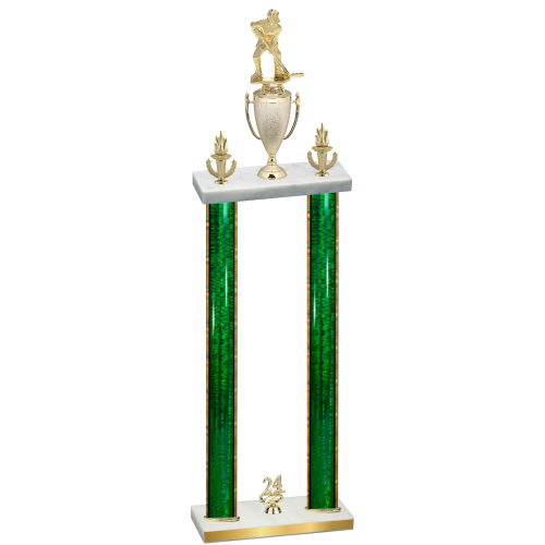 Double Green Glacier Year Hockey Trophy
