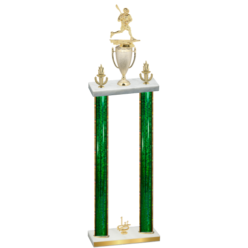 Double Green Glacier First Place Lacrosse Trophy