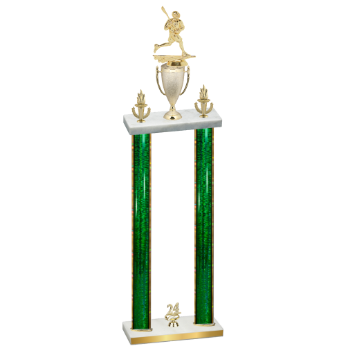 Double Green Glacier Year Lacrosse Trophy