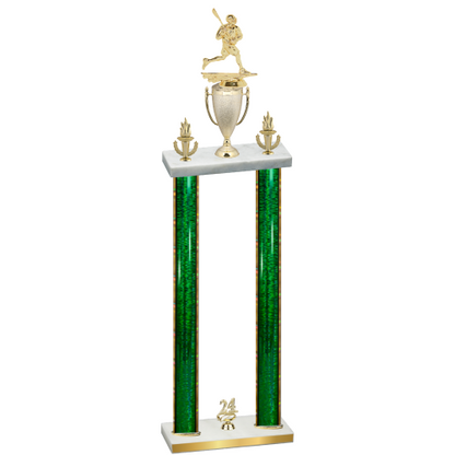 Double Green Glacier Year Lacrosse Trophy