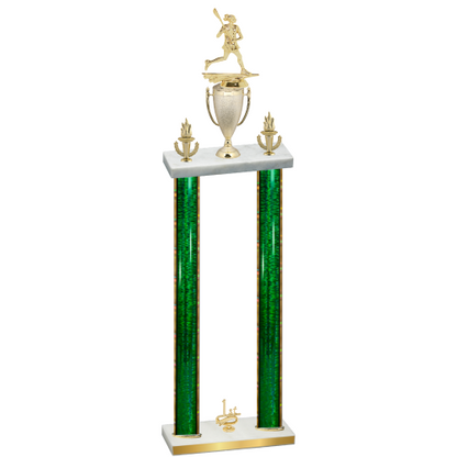 Double Green Glacier First Place Lacrosse Trophy