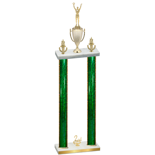 Double Green Glacier Second Place Victory Trophy