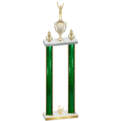 Double Green Glacier Second Place Victory Trophy