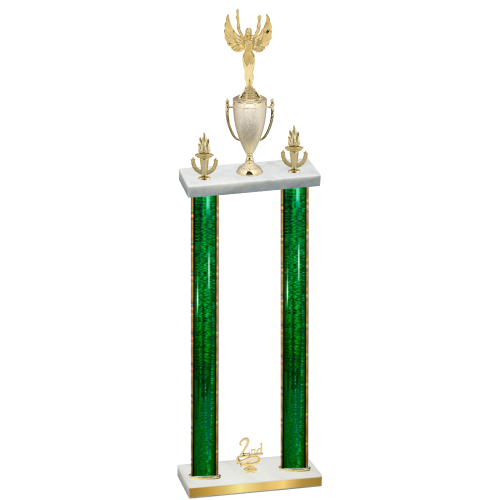 Double Green Glacier Second Place Victory Trophy
