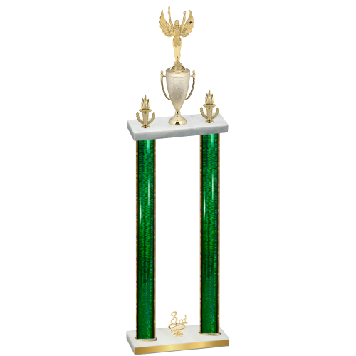 Double Green Glacier Third Place Victory Trophy