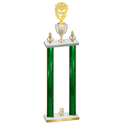 Double Green Glacier Year Pickleball Trophy