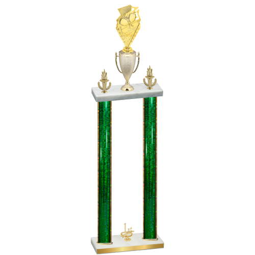 Double Green Glacier First Place Pickleball Trophy