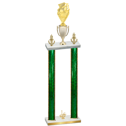 Double Green Glacier First Place Pickleball Trophy