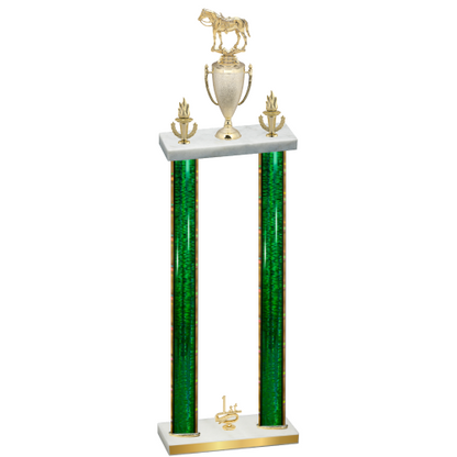 Double Green Glacier First Place Horses Trophy