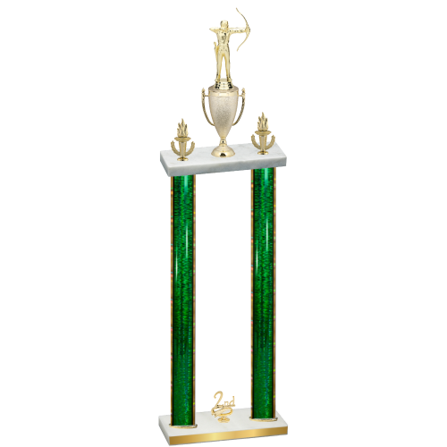 Double Green Glacier Second Place Archery Trophy