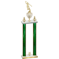 Double Green Glacier Year Basketball Trophy