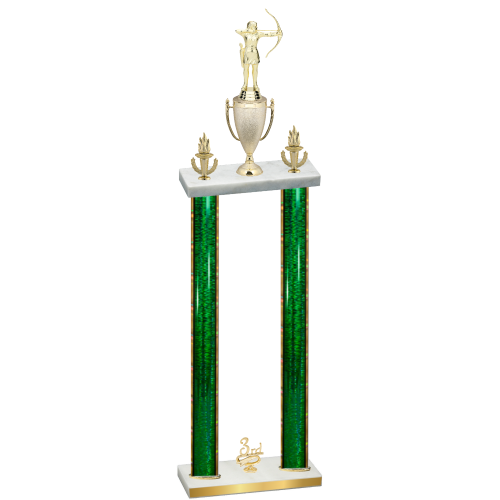 Double Green Glacier Third Place Archery Trophy