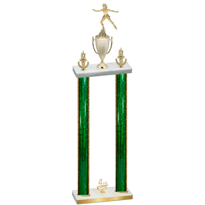 Double Green Glacier Fourth Place Skater Trophy