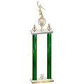 Double Green Glacier Year Basketball Trophy