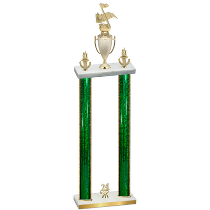 Double Green Glacier Year Music Trophy