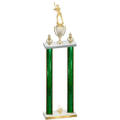 Double Green Glacier First Place Softball Trophy