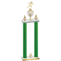 Double Green Carbon Fiber Year Running Trophy