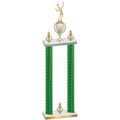Double Green Carbon Fiber Victory Tennis Trophy