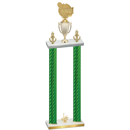 Double Green Carbon Fiber First Place Tennis Trophy