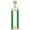 Double Green Carbon Fiber Victory Tennis Trophy