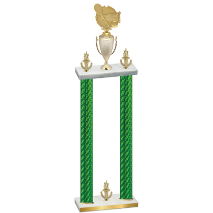Double Green Carbon Fiber Victory Tennis Trophy