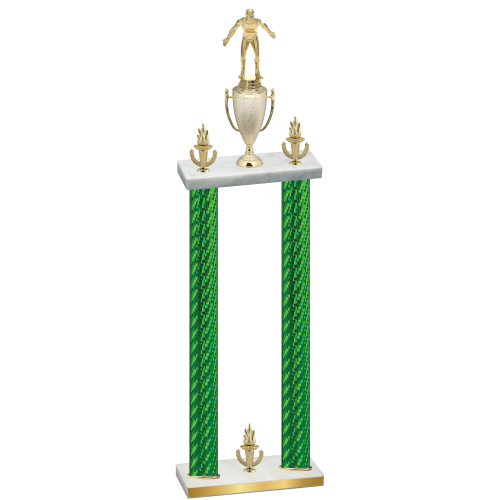 Double Green Carbon Fiber Victory Wrestling Trophy