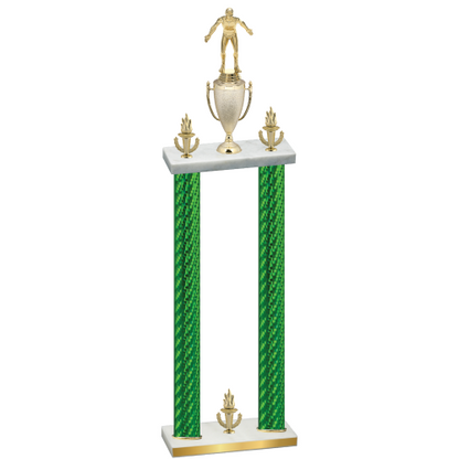 Double Green Carbon Fiber Victory Wrestling Trophy