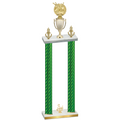 Double Green Carbon Fiber Third Place Bowling Trophy