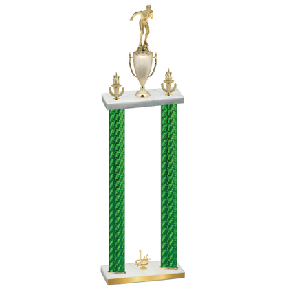 Double Green Carbon Fiber First Place Swimming Trophy