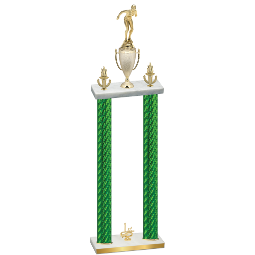 Double Green Carbon Fiber First Place Tennis Trophy