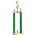 Double Green Carbon Fiber Victory Football Trophy